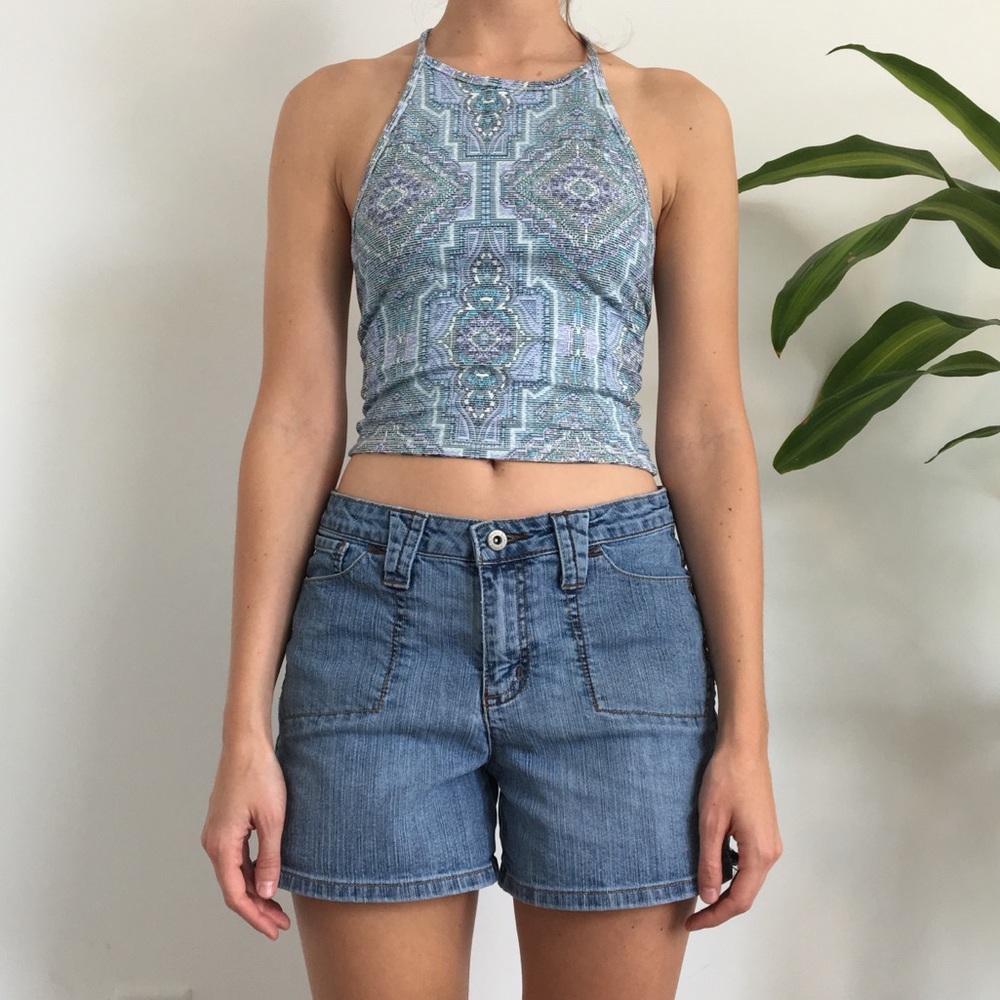 Reversible Printed Halter Top